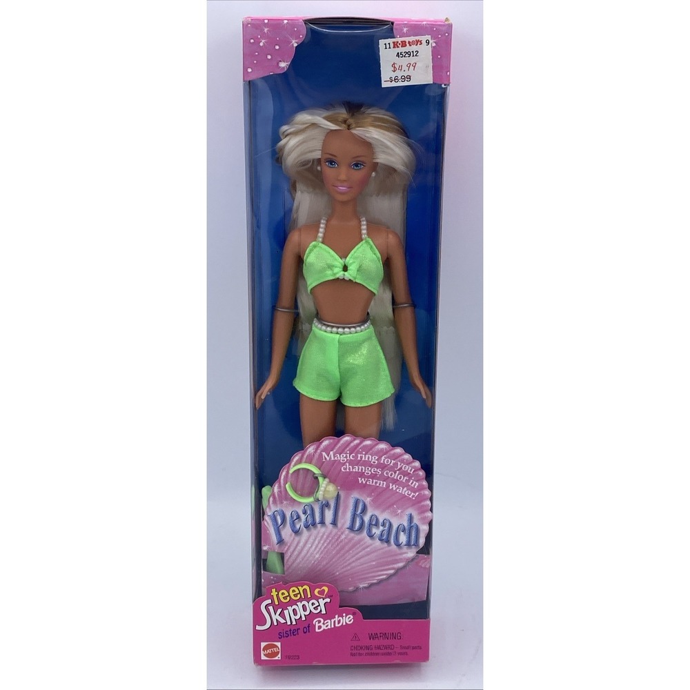 1997 Barbie Pearl Beach Teen Skipper NIB Mattel Toy Doll Collectible